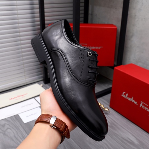 Replica Salvatore Ferragamo Leather Shoes For Men #1048594 $80.00 USD for Wholesale