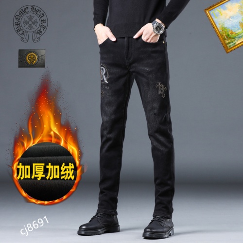 Replica Chrome Hearts Jeans For Men #1048759 $48.00 USD for Wholesale