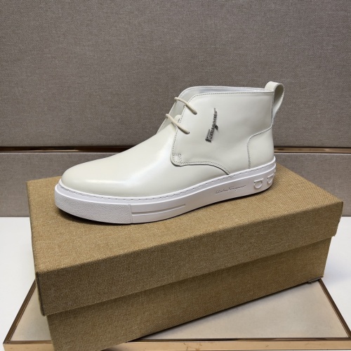 Replica Salvatore Ferragamo High Tops Shoes For Men #1049071 $105.00 USD for Wholesale