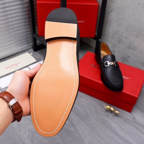 Replica Salvatore Ferragamo Leather Shoes For Men #1049086 $82.00 USD for Wholesale