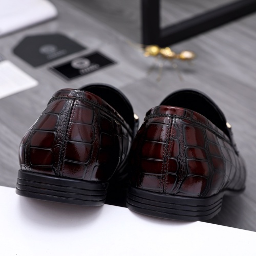 Replica Versace Leather Shoes For Men #1049114 $80.00 USD for Wholesale
