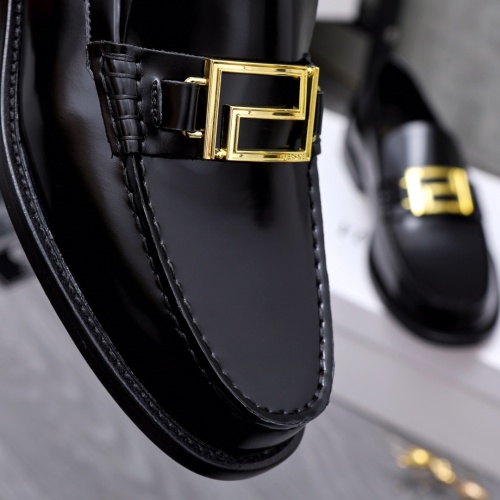 Replica Versace Leather Shoes For Men #1049154 $80.00 USD for Wholesale