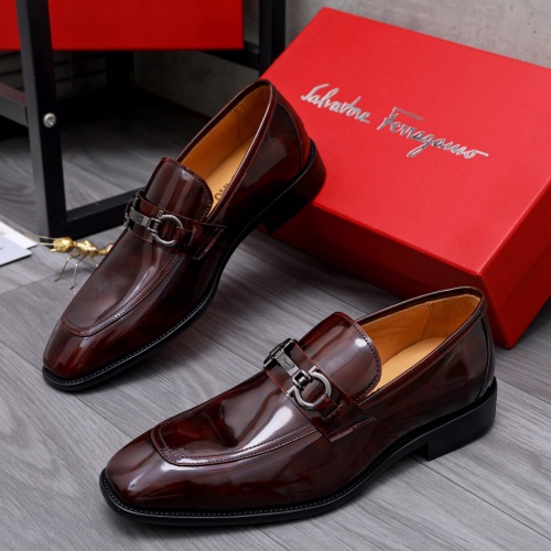 Salvatore Ferragamo Leather Shoes For Men #1049170 $82.00 USD, Wholesale Replica Salvatore Ferragamo Leather Shoes