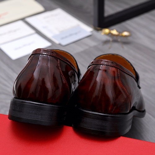 Replica Salvatore Ferragamo Leather Shoes For Men #1049170 $82.00 USD for Wholesale