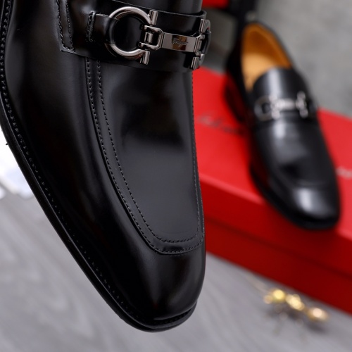 Replica Salvatore Ferragamo Leather Shoes For Men #1049171 $82.00 USD for Wholesale