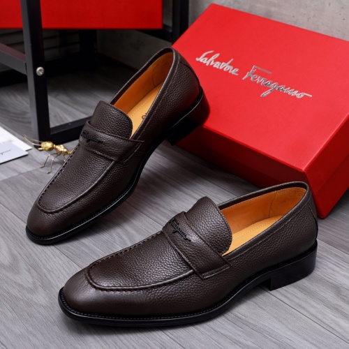 Salvatore Ferragamo Leather Shoes For Men #1049172 $82.00 USD, Wholesale Replica Salvatore Ferragamo Leather Shoes