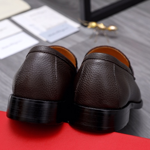 Replica Salvatore Ferragamo Leather Shoes For Men #1049172 $82.00 USD for Wholesale