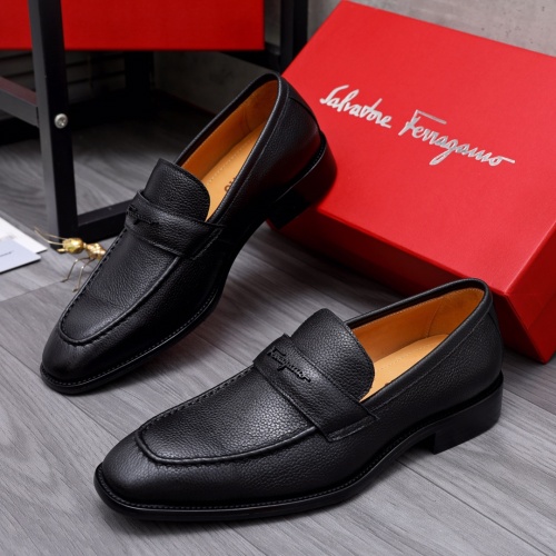 Salvatore Ferragamo Leather Shoes For Men #1049173 $82.00 USD, Wholesale Replica Salvatore Ferragamo Leather Shoes