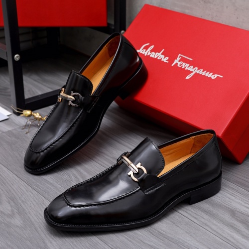 Salvatore Ferragamo Leather Shoes For Men #1049175