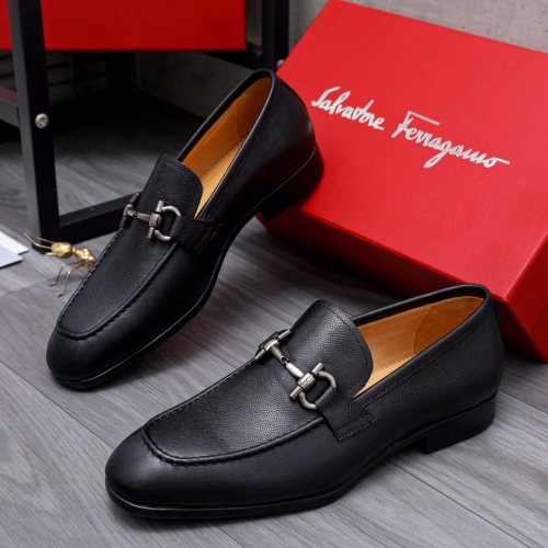 Salvatore Ferragamo Leather Shoes For Men #1049176 $82.00 USD, Wholesale Replica Salvatore Ferragamo Leather Shoes