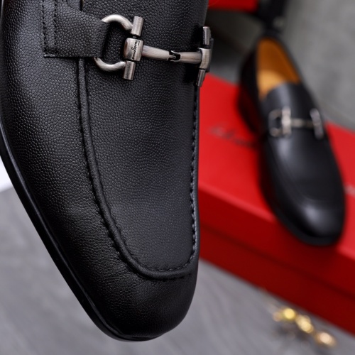 Replica Salvatore Ferragamo Leather Shoes For Men #1049176 $82.00 USD for Wholesale
