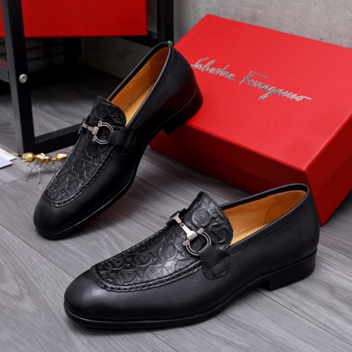 Salvatore Ferragamo Leather Shoes For Men #1049182 $82.00 USD, Wholesale Replica Salvatore Ferragamo Leather Shoes