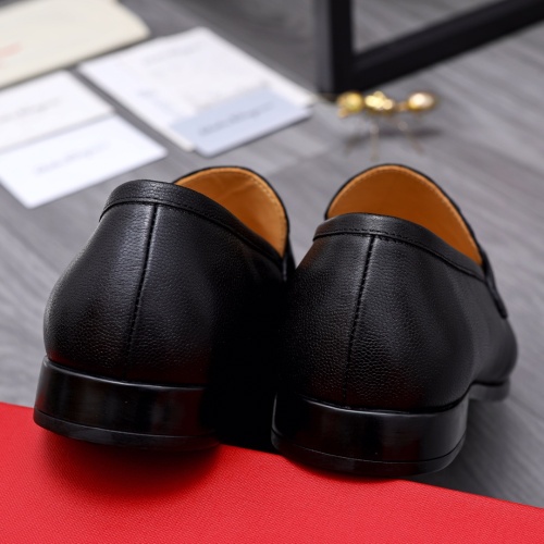 Replica Salvatore Ferragamo Leather Shoes For Men #1049182 $82.00 USD for Wholesale