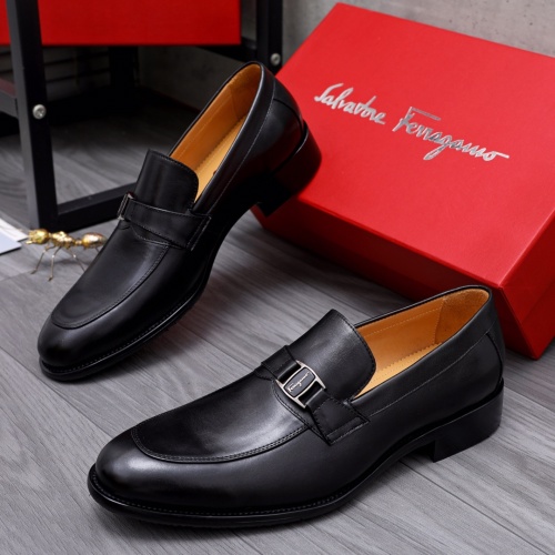 Salvatore Ferragamo Leather Shoes For Men #1049186 $82.00 USD, Wholesale Replica Salvatore Ferragamo Leather Shoes
