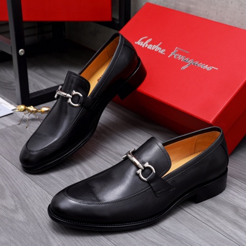 Salvatore Ferragamo Leather Shoes For Men #1049187 $82.00 USD, Wholesale Replica Salvatore Ferragamo Leather Shoes
