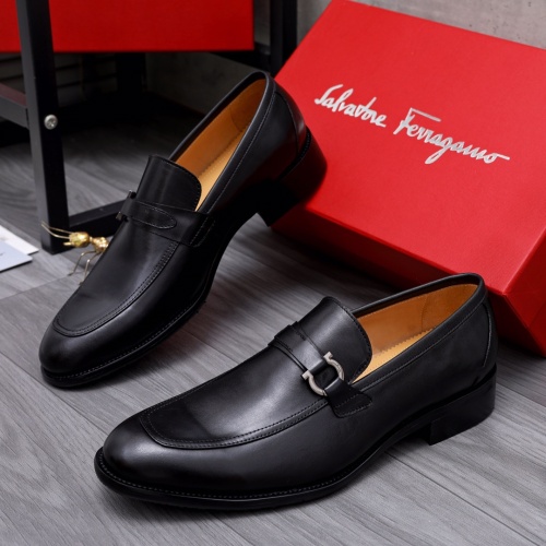 Salvatore Ferragamo Leather Shoes For Men #1049188 $82.00 USD, Wholesale Replica Salvatore Ferragamo Leather Shoes