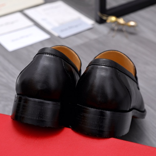 Replica Salvatore Ferragamo Leather Shoes For Men #1049188 $82.00 USD for Wholesale