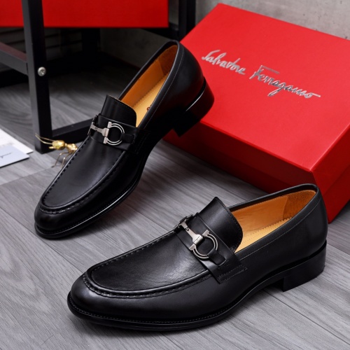 Salvatore Ferragamo Leather Shoes For Men #1049189 $82.00 USD, Wholesale Replica Salvatore Ferragamo Leather Shoes