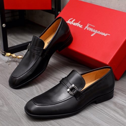 Salvatore Ferragamo Leather Shoes For Men #1049257 $88.00 USD, Wholesale Replica Salvatore Ferragamo Leather Shoes