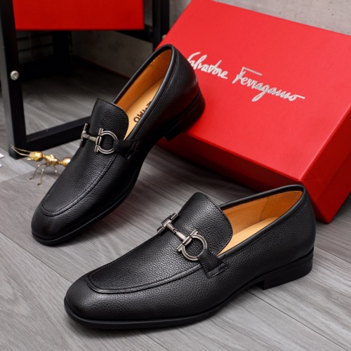 Salvatore Ferragamo Leather Shoes For Men #1049259 $88.00 USD, Wholesale Replica Salvatore Ferragamo Leather Shoes