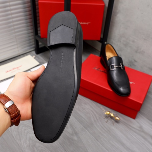 Replica Salvatore Ferragamo Leather Shoes For Men #1049260 $88.00 USD for Wholesale