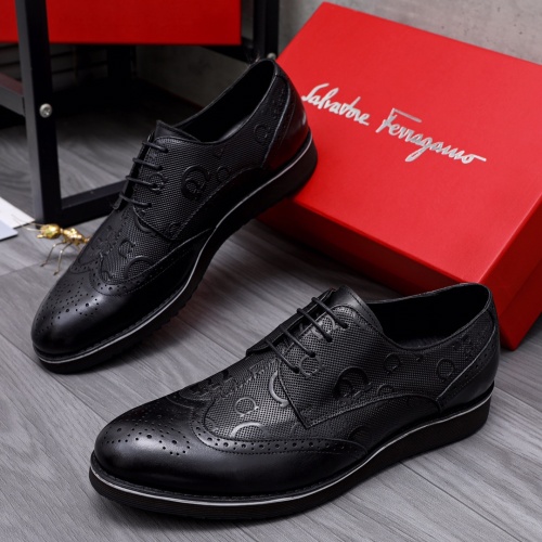 Salvatore Ferragamo Leather Shoes For Men #1049265