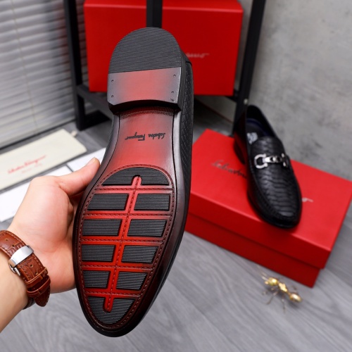 Replica Salvatore Ferragamo Leather Shoes For Men #1049266 $82.00 USD for Wholesale