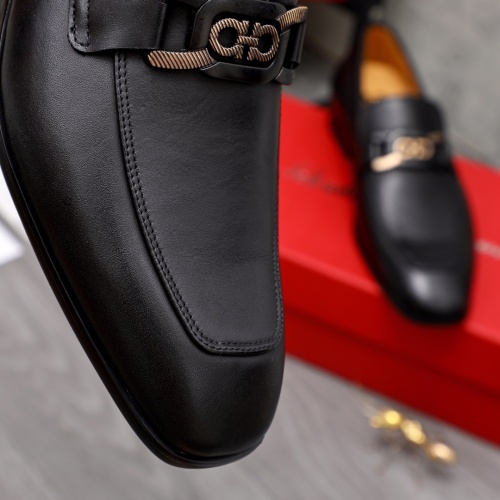 Replica Salvatore Ferragamo Leather Shoes For Men #1049268 $82.00 USD for Wholesale