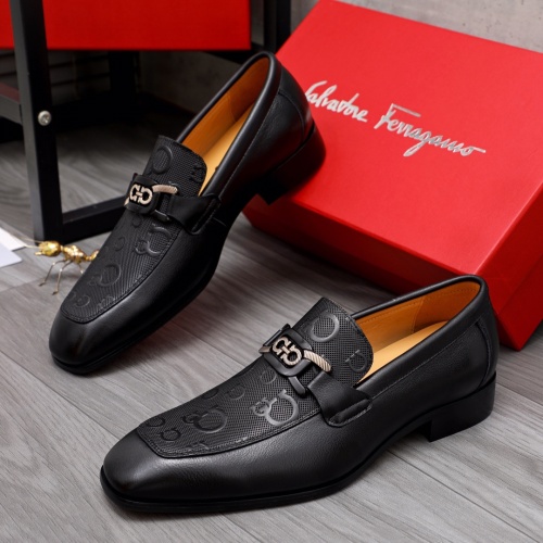 Salvatore Ferragamo Leather Shoes For Men #1049269