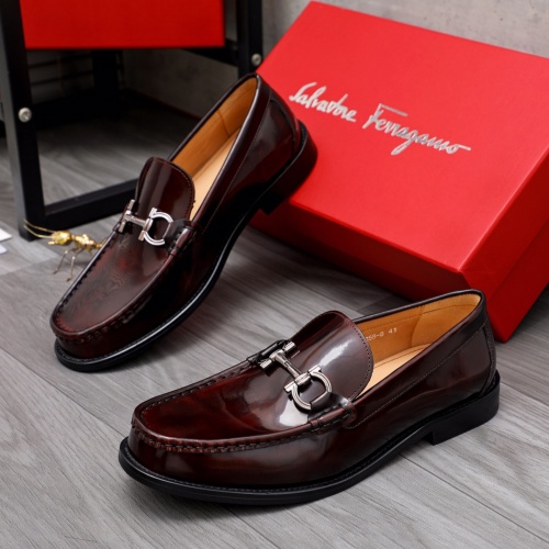Salvatore Ferragamo Leather Shoes For Men #1049270