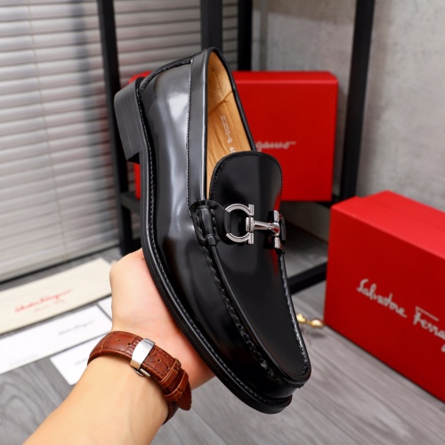 Replica Salvatore Ferragamo Leather Shoes For Men #1049271 $82.00 USD for Wholesale