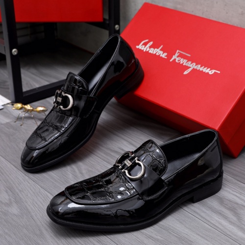 Salvatore Ferragamo Leather Shoes For Men #1049273 $80.00 USD, Wholesale Replica Salvatore Ferragamo Leather Shoes
