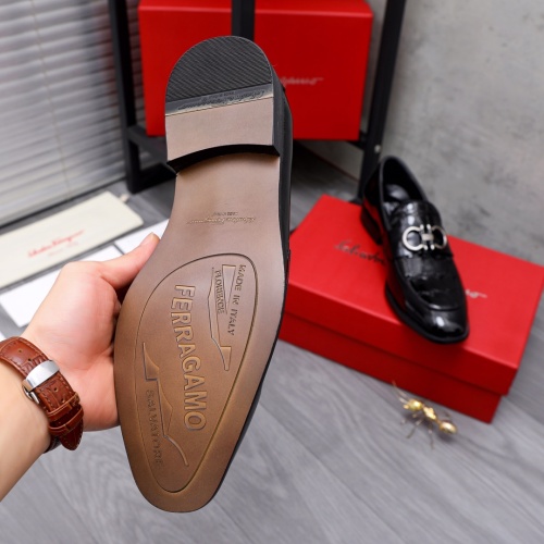 Replica Salvatore Ferragamo Leather Shoes For Men #1049273 $80.00 USD for Wholesale