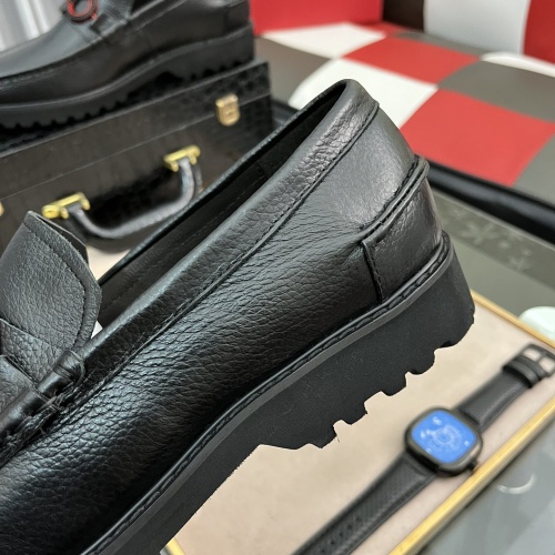 Replica Salvatore Ferragamo Leather Shoes For Men #1049332 $88.00 USD for Wholesale