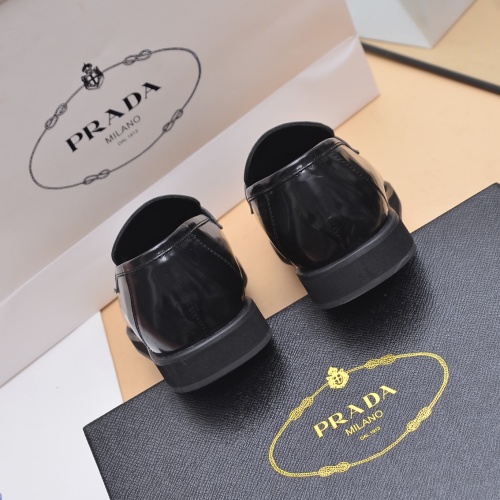 Replica Prada Leather Shoes For Men #1049454 $102.00 USD for Wholesale