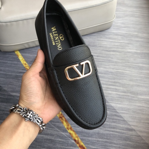 Replica Valentino Leather Shoes For Men #1049579 $98.00 USD for Wholesale