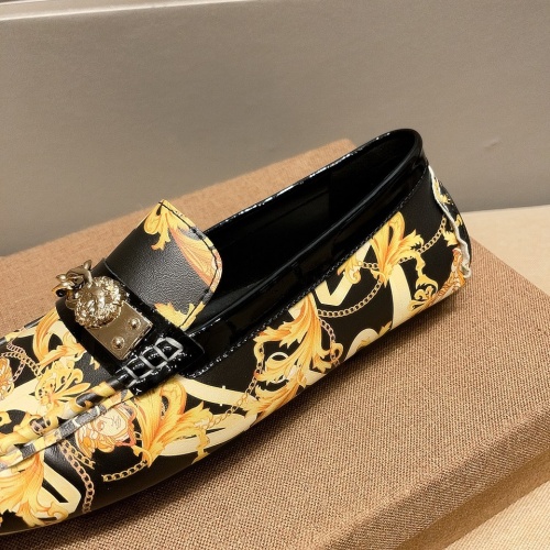 Replica Versace Leather Shoes For Men #1049580 $68.00 USD for Wholesale