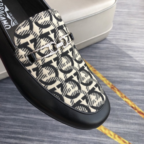 Replica Salvatore Ferragamo Leather Shoes For Men #1049723 $98.00 USD for Wholesale