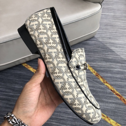 Replica Salvatore Ferragamo Leather Shoes For Men #1049725 $98.00 USD for Wholesale