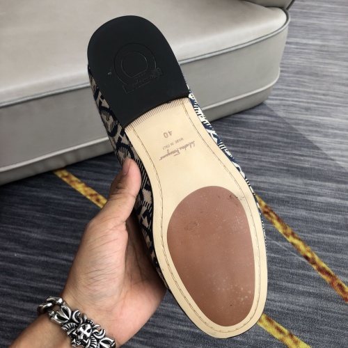 Replica Salvatore Ferragamo Leather Shoes For Men #1049726 $98.00 USD for Wholesale