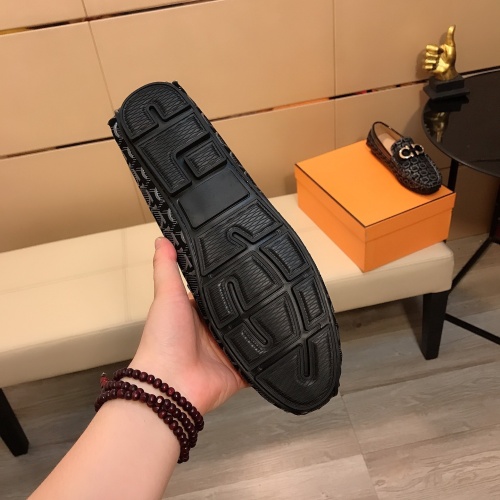 Replica Salvatore Ferragamo Leather Shoes For Men #1049841 $76.00 USD for Wholesale