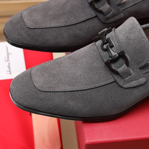 Replica Salvatore Ferragamo Leather Shoes For Men #1050137 $125.00 USD for Wholesale