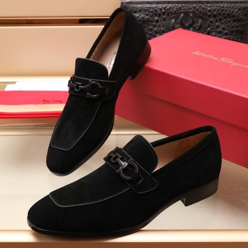 Salvatore Ferragamo Leather Shoes For Men #1050138 $125.00 USD, Wholesale Replica Salvatore Ferragamo Leather Shoes