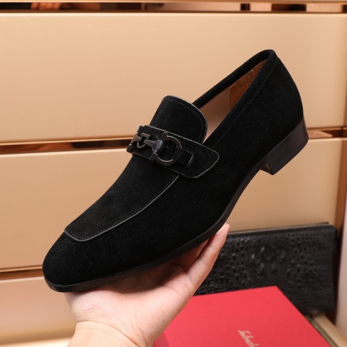 Replica Salvatore Ferragamo Leather Shoes For Men #1050138 $125.00 USD for Wholesale