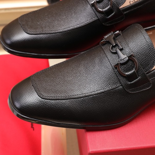 Replica Salvatore Ferragamo Leather Shoes For Men #1050139 $125.00 USD for Wholesale