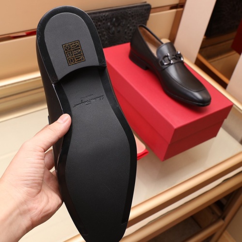 Replica Salvatore Ferragamo Leather Shoes For Men #1050140 $125.00 USD for Wholesale
