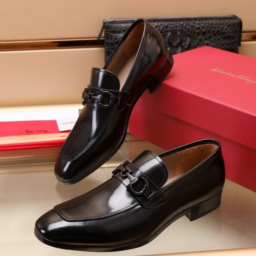 Salvatore Ferragamo Leather Shoes For Men #1050141 $125.00 USD, Wholesale Replica Salvatore Ferragamo Leather Shoes