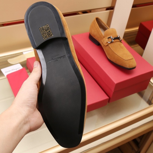 Replica Salvatore Ferragamo Leather Shoes For Men #1050142 $125.00 USD for Wholesale