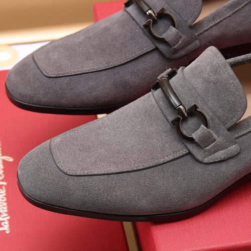 Replica Salvatore Ferragamo Leather Shoes For Men #1050143 $125.00 USD for Wholesale