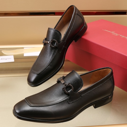 Salvatore Ferragamo Leather Shoes For Men #1050146 $125.00 USD, Wholesale Replica Salvatore Ferragamo Leather Shoes